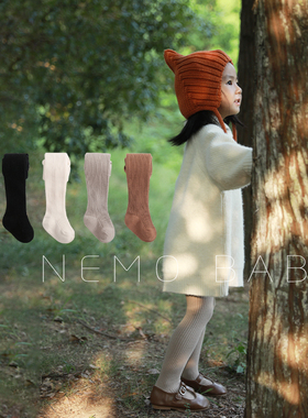 Nemobaby春秋女童连裤袜纯色儿童打底裤纯棉外穿中厚婴儿打底裤袜