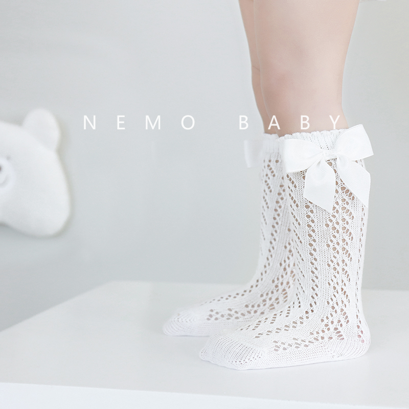 Nemobaby夏季甜美公主袜镂空透气