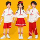 儿童啦啦队演出服中小学生运动会夏季 表演服幼儿园街舞班服 开幕式