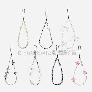 手机链条手工ins风手机壳挂绳手腕挂件 明星赵露思同款 原C品质