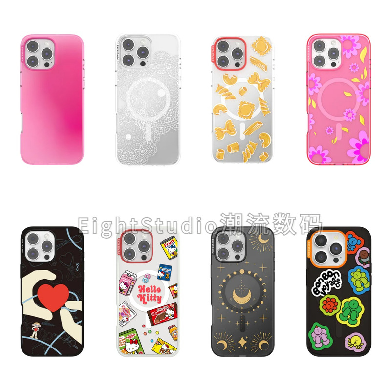 【新品-PPS高版-强磁吸手机壳】月光蕾丝透明轻薄高级感潮牌适用于iphone16promax苹果15Pro/14/13手机壳