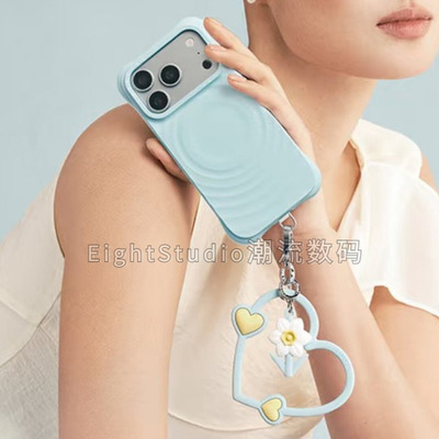 【原C顶配-天青色波漾】春夏高级潮时尚适用iphone17promax苹果16Pro/15/14air手机壳白色纯色液态硅胶壳