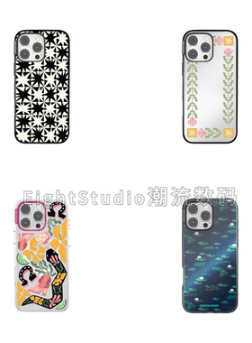 【新品-PPS强磁吸手机壳】星芒格纹图腾透明轻薄高级感潮牌适用于iphone16promax苹果15Pro/14/13手机壳