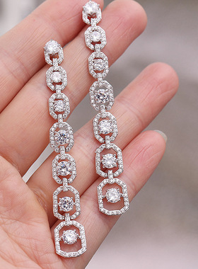 Luxury French-style Earrings For Niche Slimming Long