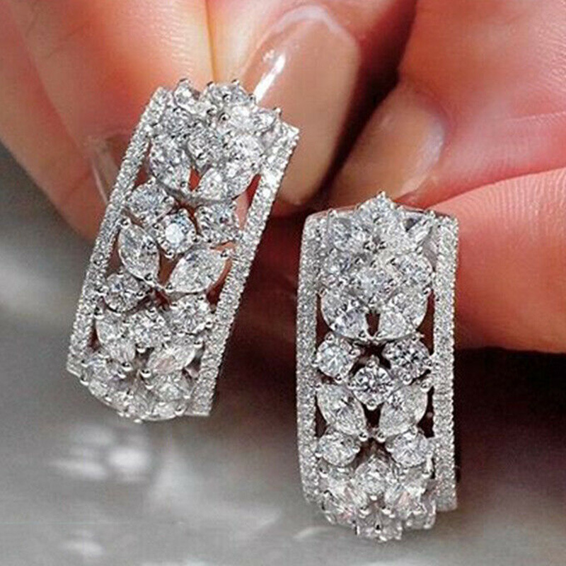 South Korea Hollow Carved Women's Earrings Versatile Bride