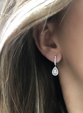 Elegant Women's Dinner And Wedding Banquet Earrings With
