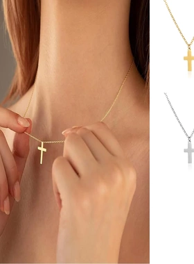 Fashion Cross Necklace For Women Stainless Steel Pendant