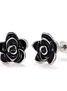 Huian Classic Camellia Flower Stud Earring Delicate Women
