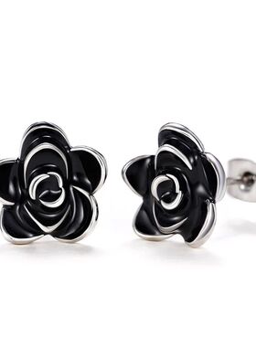 Huian Classic Camellia Flower Stud Earring Delicate Women