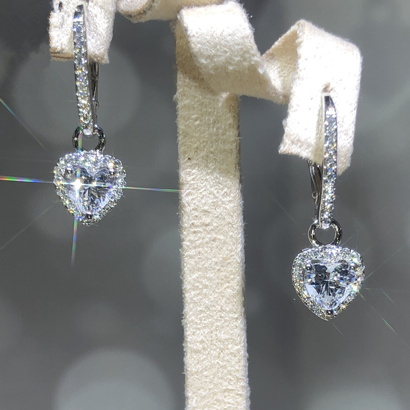 Heart-shaped Earrings Simple Love Eardrop Temperament Face