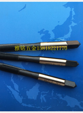 日本进口富士H.T.D氧化黑色直槽先端丝攻M5X0.8M6X1钢铝机用丝锥