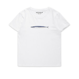 GESIMAO 独立设计 原创t恤短袖 一条秋刀鱼 日系原宿风纯棉下上衣