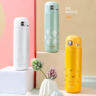 【新品上市】弹跳盖保温杯男女士ins高颜值便携304不锈钢水杯子