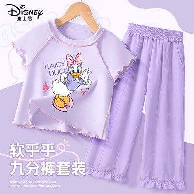 迪士尼女童套装小女孩洋气穿搭宝宝2026新款今年流行爆款儿童夏装