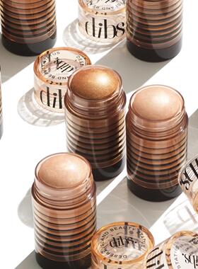 美代DIBS Beauty STATUS STICK面部和身体高光棒香槟色金色古铜色