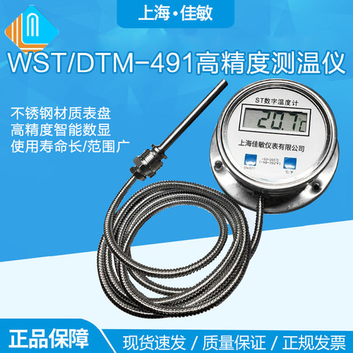 数显温度计 带探头WST/DTM-491高精度测温仪 工业数字水温表