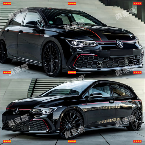 适用于大众高尔夫7车贴拉花 高8R GTI GOLF6车身改装机盖装饰贴纸