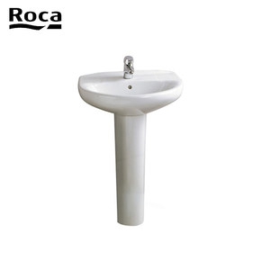 460mm洗脸盆佛山制造 560 ROCA乐家米兰立柱盆 陶瓷单孔脸盆
