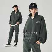 Signal潮牌摇粒绒运动套装 女秋冬2025新款 加绒卫衣卫裤 Turn 冬季