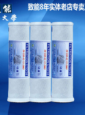 致能压缩碳十寸通用滤芯净水器第三级滤芯单支