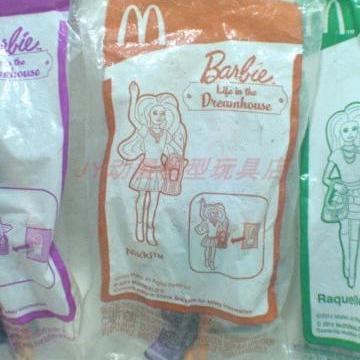 香港McDonalds麥當勞 美泰出品 Barbie 芭比娃娃 可动公仔