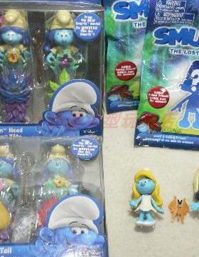 The SMURFS 藍精靈3 寻找神秘村 卡通人物玩偶 模型公仔 手办