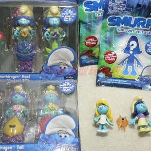 The SMURFS 藍精靈3 寻找神秘村 卡通人物玩偶 模型公仔 手办