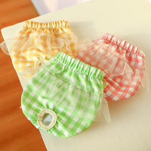 宠物狗狗生理裤可爱裙摆蕾丝裤泰迪卫生裤小型犬生理裤小狗生理裤