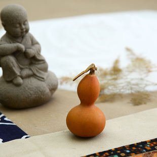 解压福禄茶宠摆件 天然葫芦挂件摆件4-6cm文玩手捻盘玩绕指葫芦