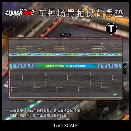 1/64场景垫TOMSC停车场鼠标垫地垫小汽车模型拍摄背景垫TLV风火轮
