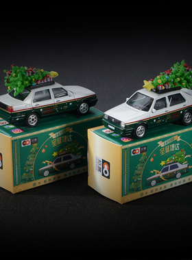 1/64 拓意儿童玩具黑色特警捷达 圣诞节礼物金小汽车模型