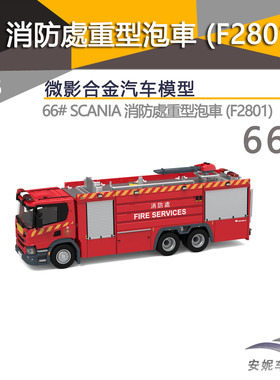Tiny微影1/76  66 67 SCANIA消防车重型泡车 (F2801)汽消防车模型