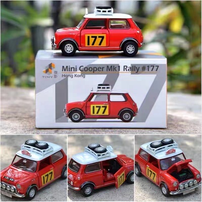 Tiny1:50微影 Mini Cooper Mk1香港迷你车会18号21#合金汽车模型
