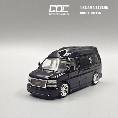 2024北京展会版1:64 GOC 福特皇冠维多利亚GMC萨瓦纳合金汽车模型