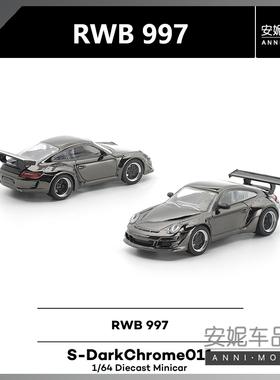【安妮预售】1:64 拓意POPRACE RWB 997 011静态合金摆件汽车模型