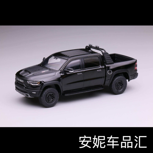 【安妮现货】1/64 596 道奇霸王龙皮卡黑色 红色 白合金模型