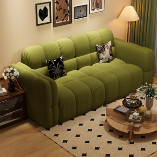 棉花糖云朵布艺沙发小户型客厅双人三人卧室出租房家用懒人小沙发