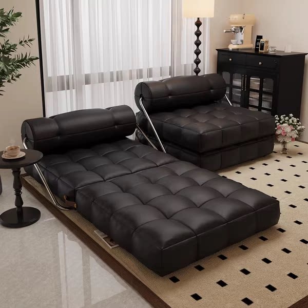 折叠床单人家用2026新款一体小户型客厅阳台午休躺椅豆腐块榻榻米