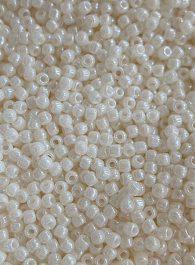 日本TOHO东宝123L米珠散珠youbai釉白珠光色