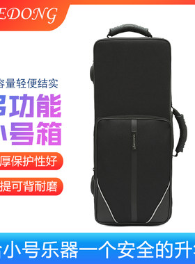 铜管乐器包轻体盒子降B调小号双肩背包软包便携手提包随行箱包