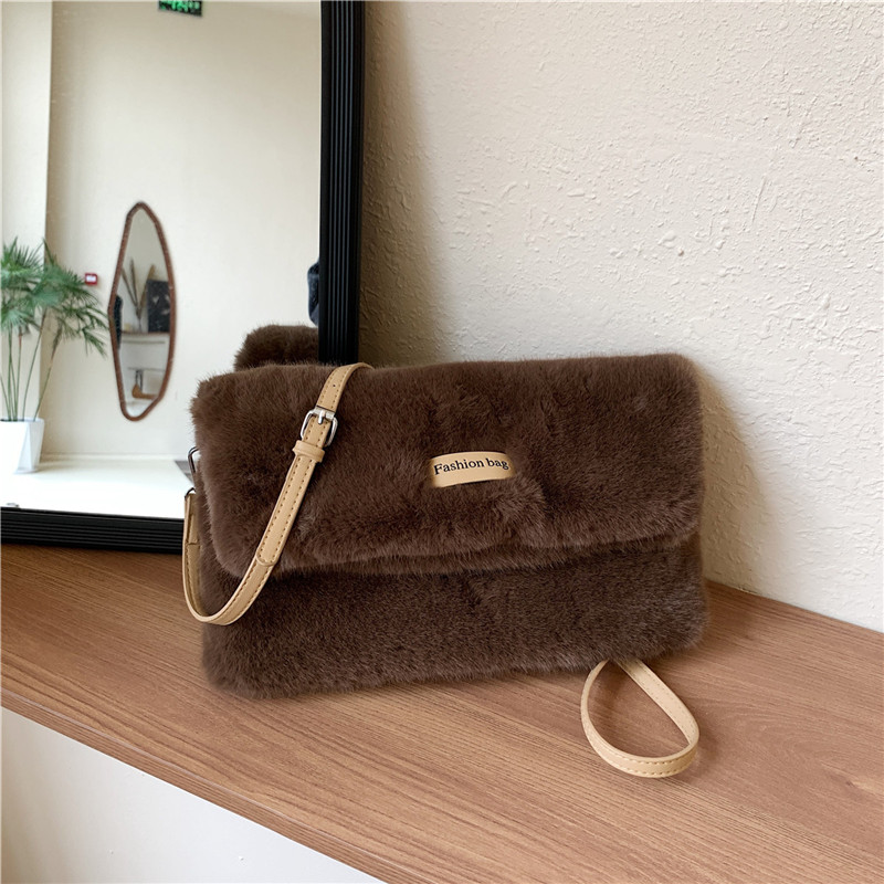 小方包毛毛小容日韩单肩斜跨包