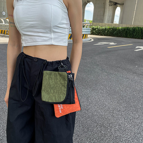 小方包帆布小容量潮牌斜跨单肩