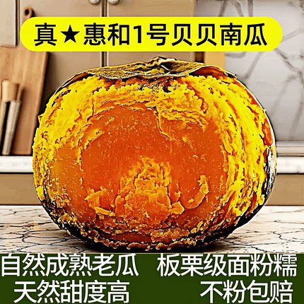 贝贝南瓜惠和一号小南瓜正宗板栗味香甜粉糯婴儿辅食新鲜正品山东