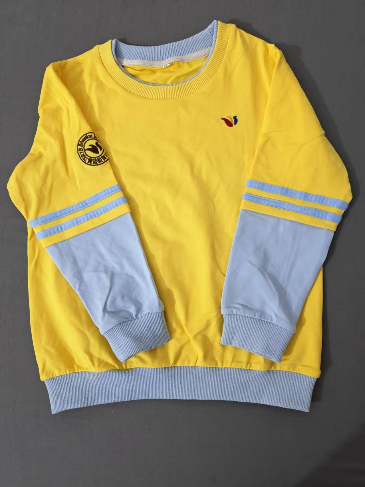 幼儿园园服春秋装纯棉红黄蓝套装圆领儿童班服长袖款校服运动服