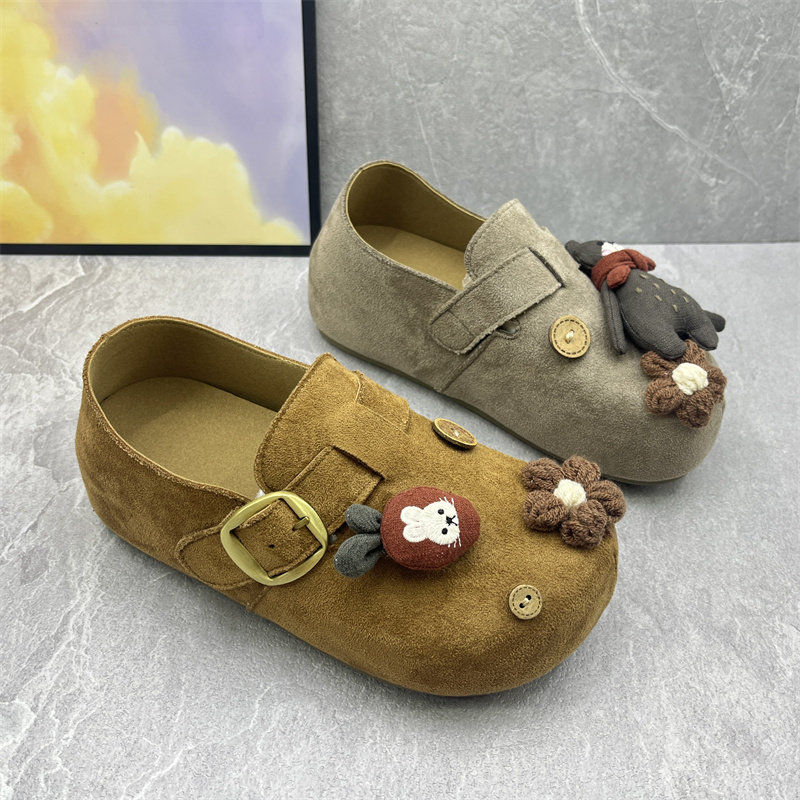 2026春季时尚可爱鸳鸯勃肯鞋女圆头搭扣内增高百搭舒适女生单鞋