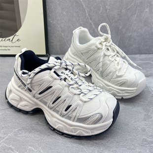 特价 小白鞋 加绒保暖厚底老爹鞋 百搭时尚 女增高休闲运动鞋 2025冬季