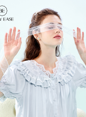 冰丝绸睡裙女款秋春带胸垫可外穿家居服公主风睡衣夏季法式宫廷风