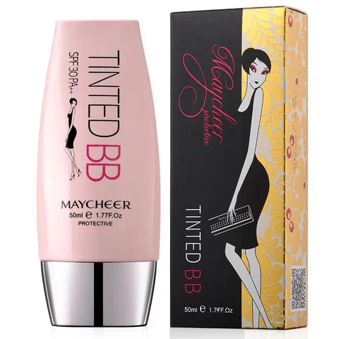 MAYCHEER修护粉底液遮瑕BB霜美茜儿多效保湿矿物隔离防水防汗