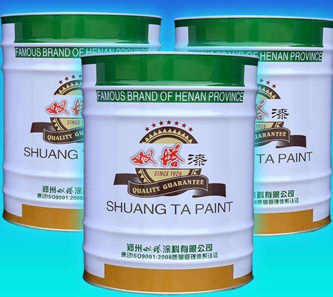 双塔油漆醇酸调和漆防锈漆黑大红中蓝黄白紫红铁红清漆铁门栏杆漆