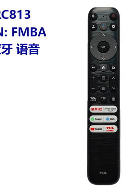 TCL英文版电视机遥控器蓝牙语音W8U-RC813A FMBG RC813 FMBA FMB1